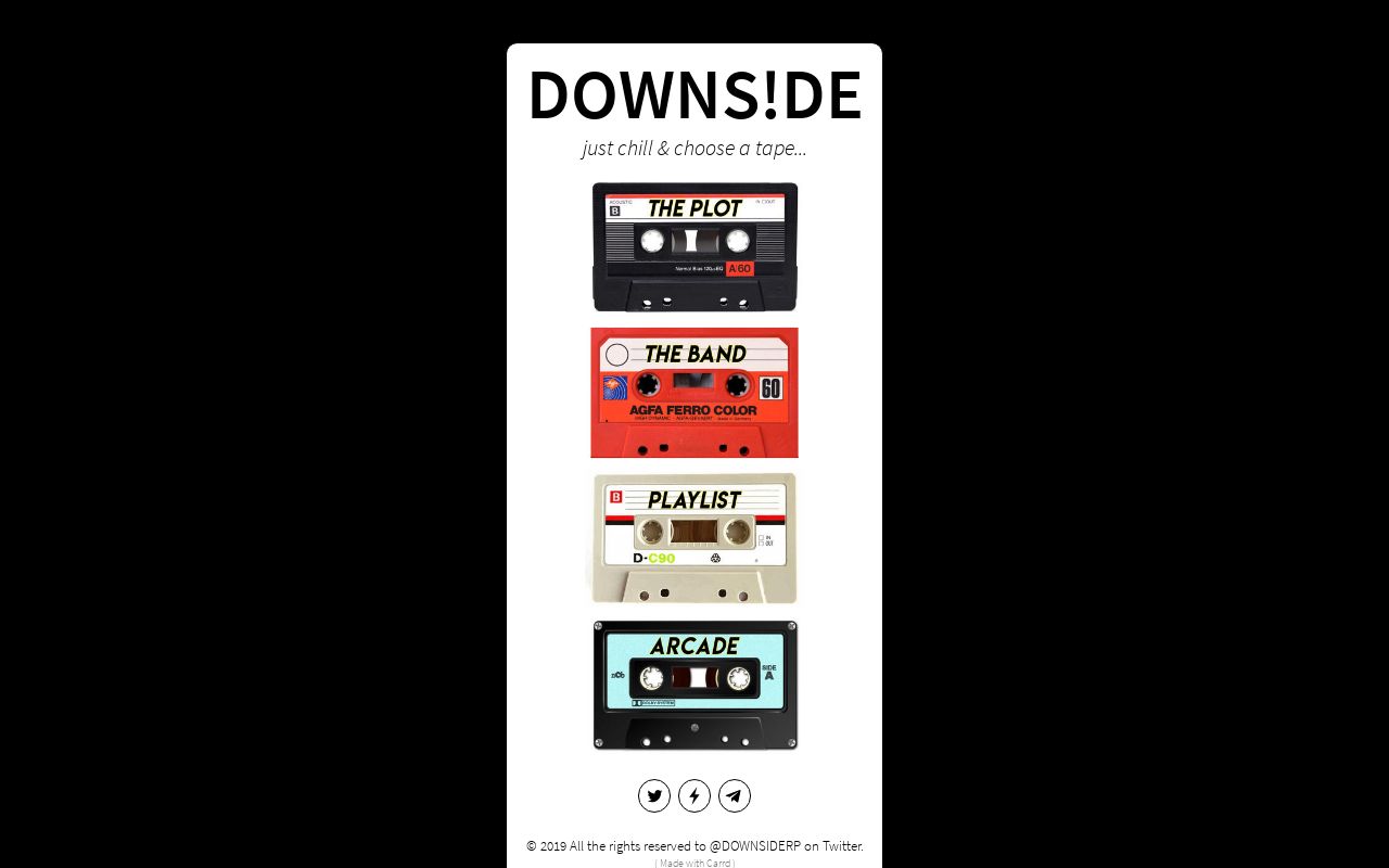Carrd profile picture for @downside